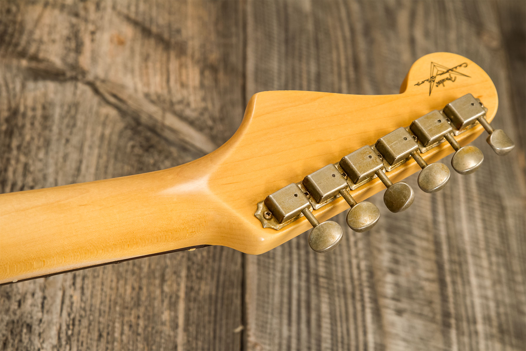 Fender Custom Shop Strat 1959 3s Trem Rw #r134302 - Relic Sonic Blue - Guitare Électrique Forme Str - Variation 8