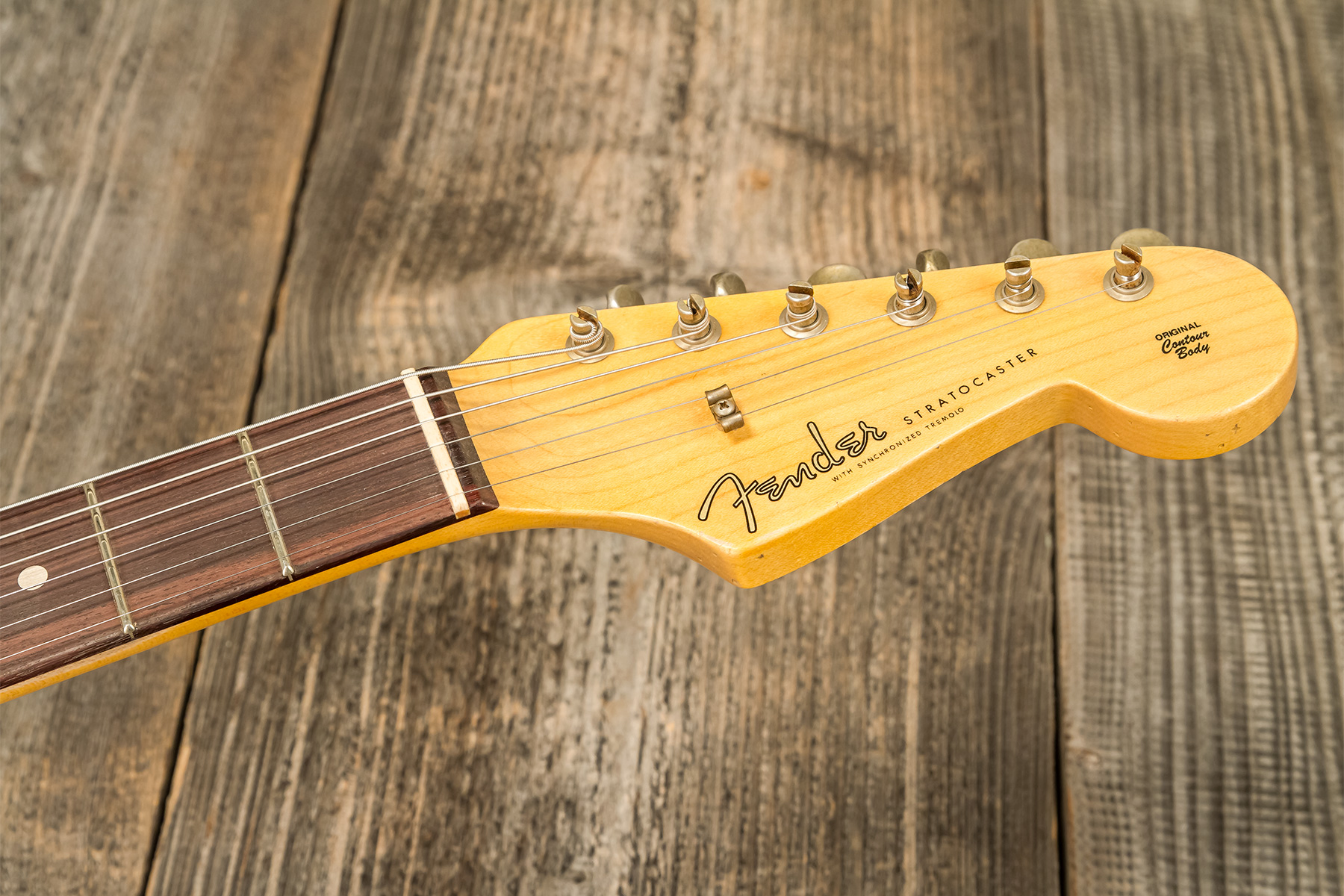 Fender Custom Shop Strat 1959 3s Trem Rw #r138376 - Relic Natural Blonde - Guitare Électrique Forme Str - Variation 8