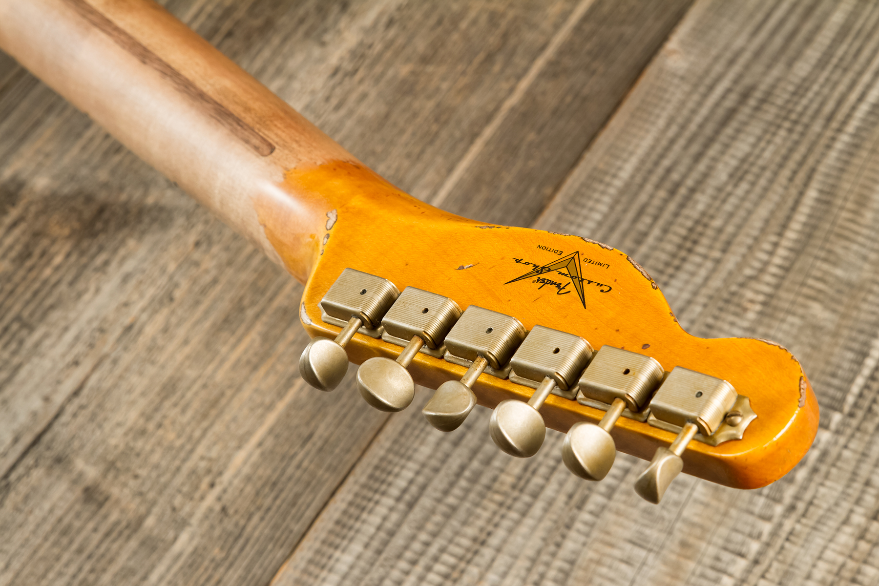 Fender Custom Shop Tele 1951 Sh Mn #r13524 - Super Heavy Relic Natural - Guitare Électrique Forme Tel - Variation 11