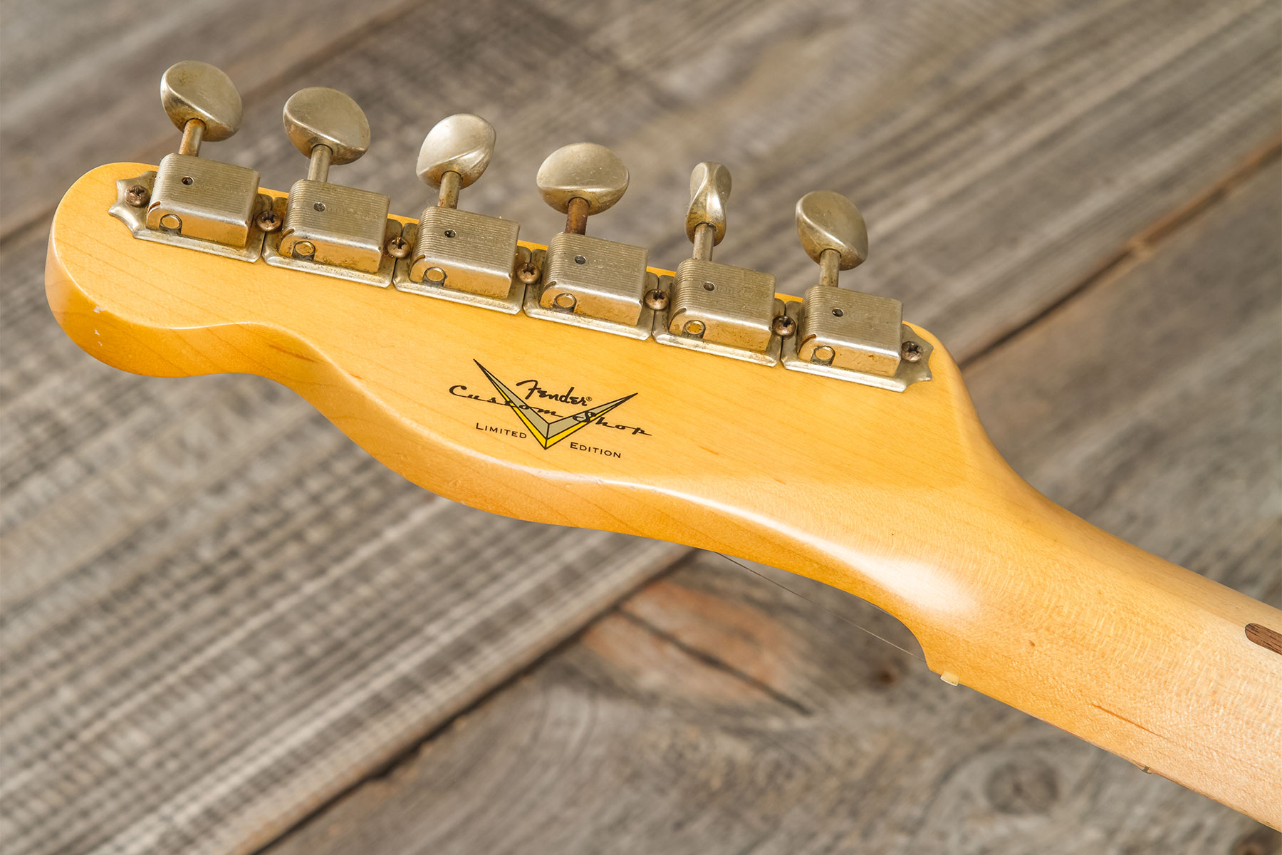 Fender Custom Shop Tele 1955 2s Ht Mn #cz580065 - Journeyman Relic Natural Blonde - Guitare Électrique Forme Str - Variation 10