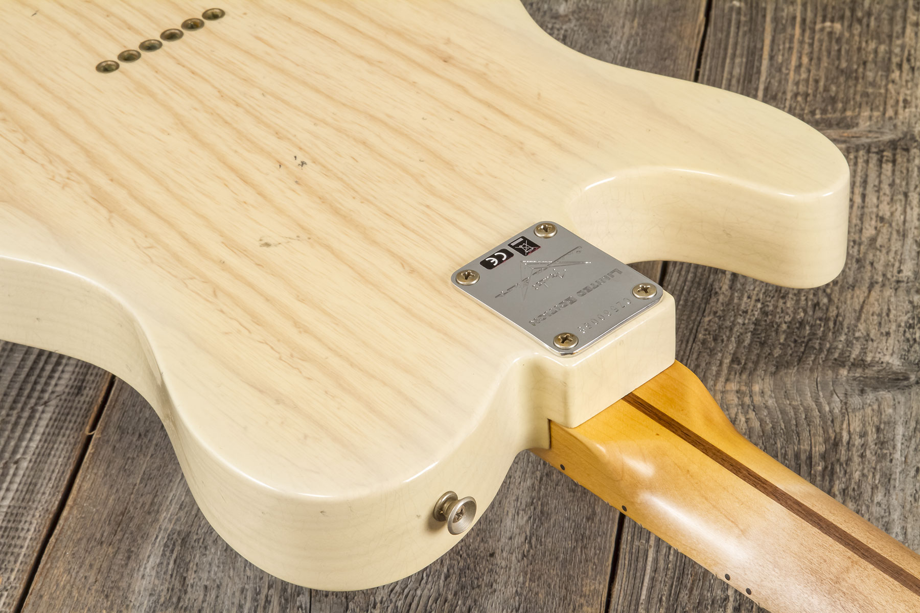 Fender Custom Shop Tele 1955 2s Ht Mn #cz580065 - Journeyman Relic Natural Blonde - Guitare Électrique Forme Str - Variation 7