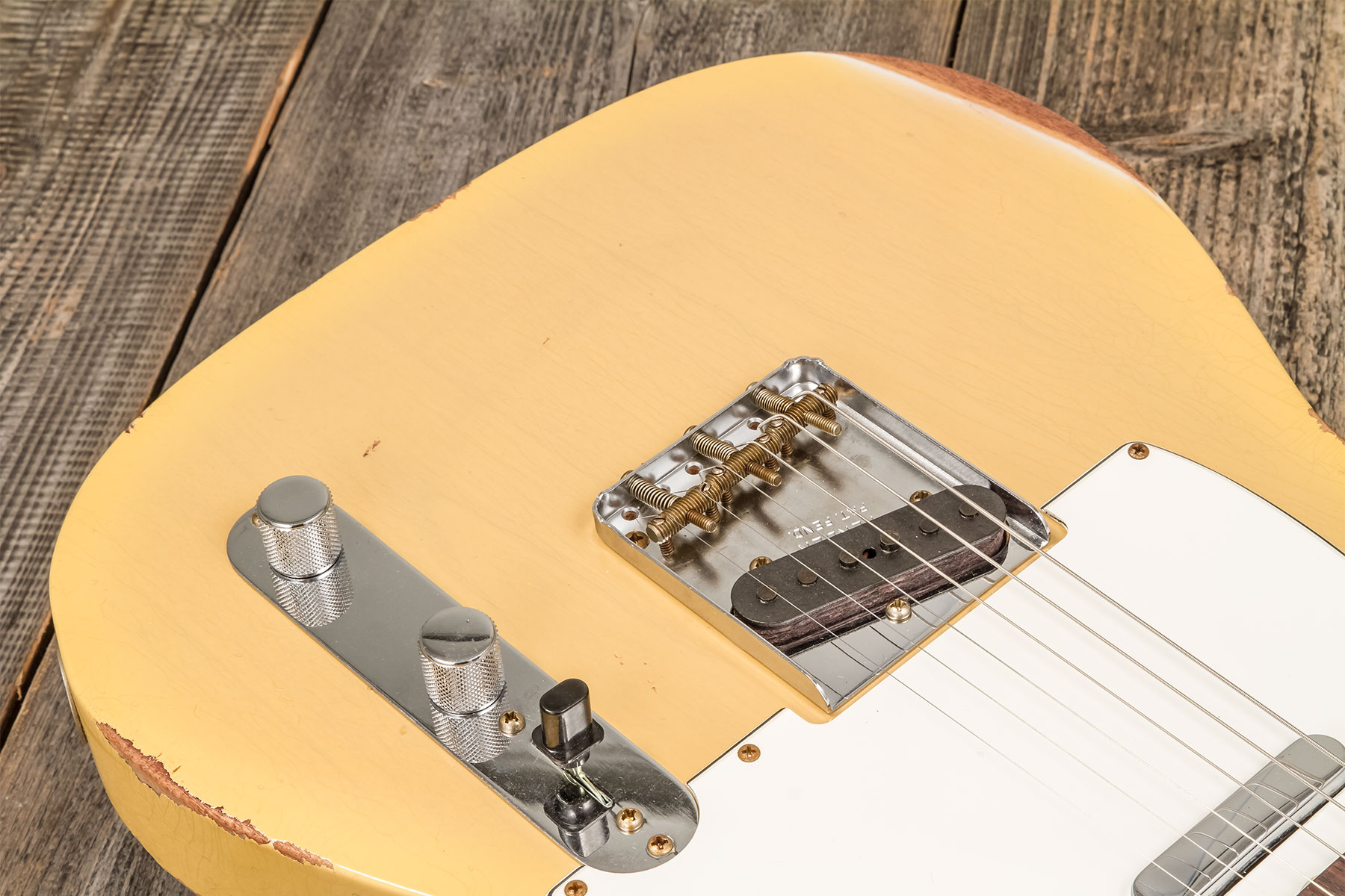 Fender Custom Shop Tele 1960 2s Ht Rw #r133843 - Relic Natural Blonde - Guitare Électrique Forme Tel - Variation 3