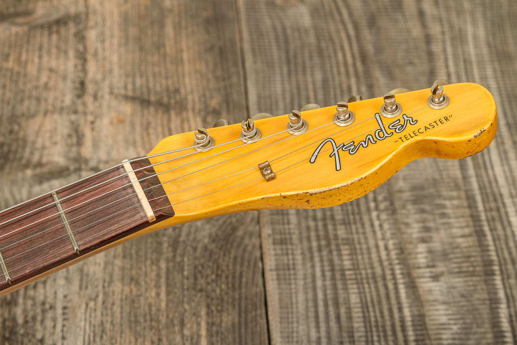 Fender Custom Shop Tele 1960 2s Ht Rw #r133843 - Relic Natural Blonde - Guitare Électrique Forme Tel - Variation 8