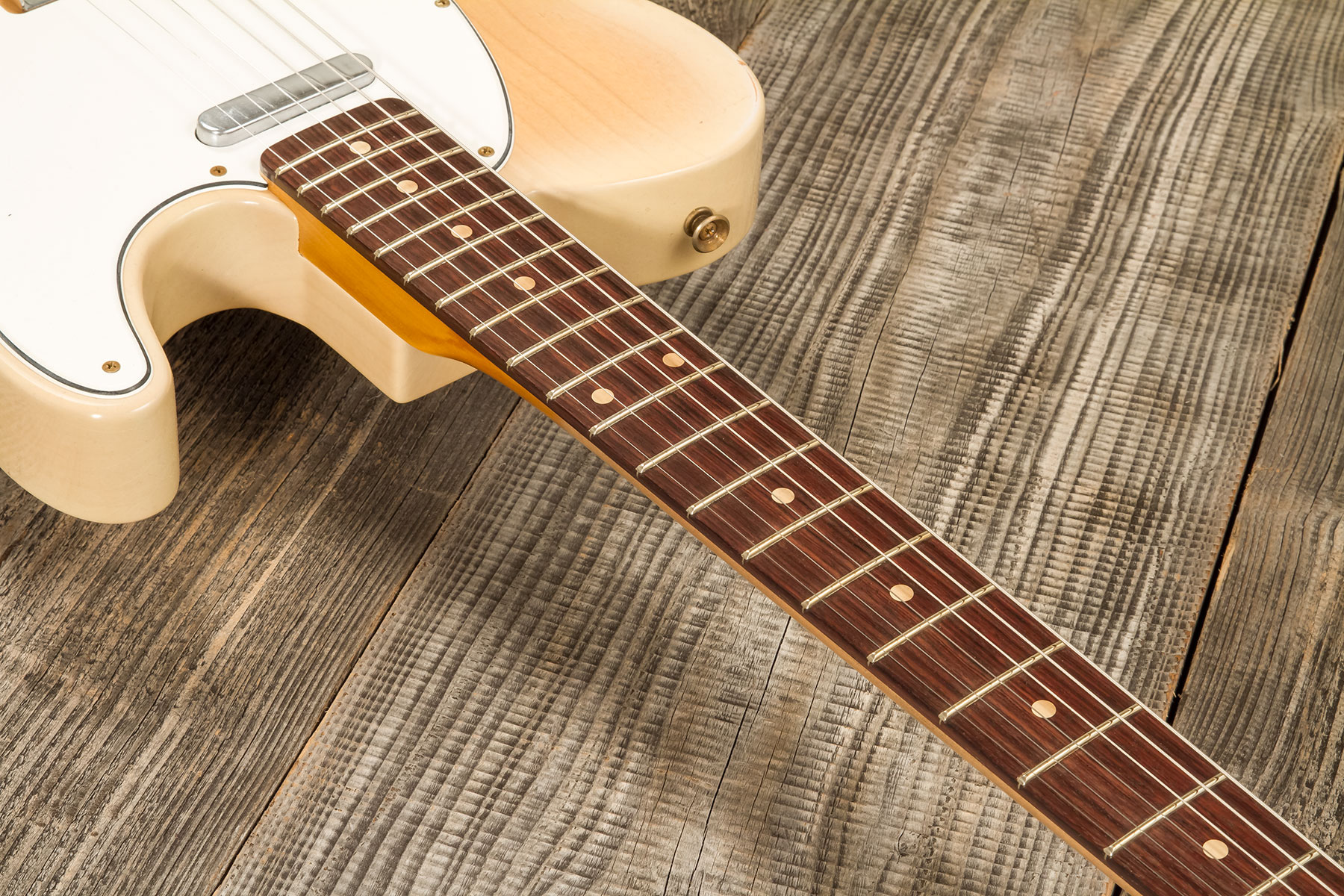 Fender Custom Shop Tele 1960 2s Ht Rw #r135928 - Relic Natural Blonde - Guitare Électrique Forme Tel - Variation 4