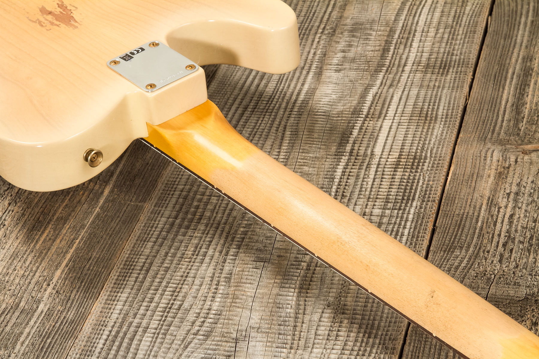 Fender Custom Shop Tele 1960 2s Ht Rw #r135928 - Relic Natural Blonde - Guitare Électrique Forme Tel - Variation 6