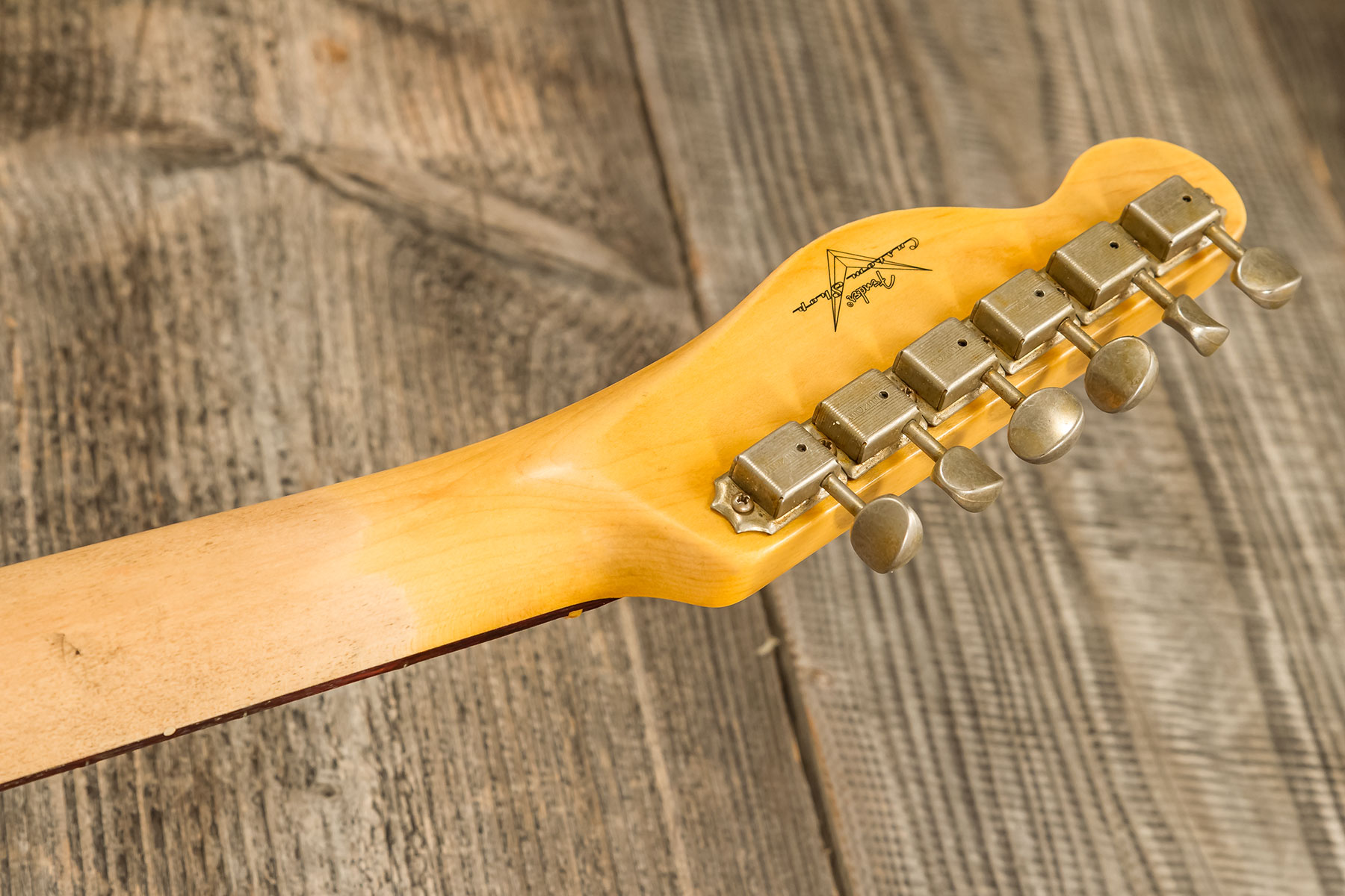 Fender Custom Shop Tele 1960 2s Ht Rw #r135928 - Relic Natural Blonde - Guitare Électrique Forme Tel - Variation 8