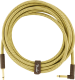 Deluxe Instrument Cable, 15ft, Straight/Angle - Tweed