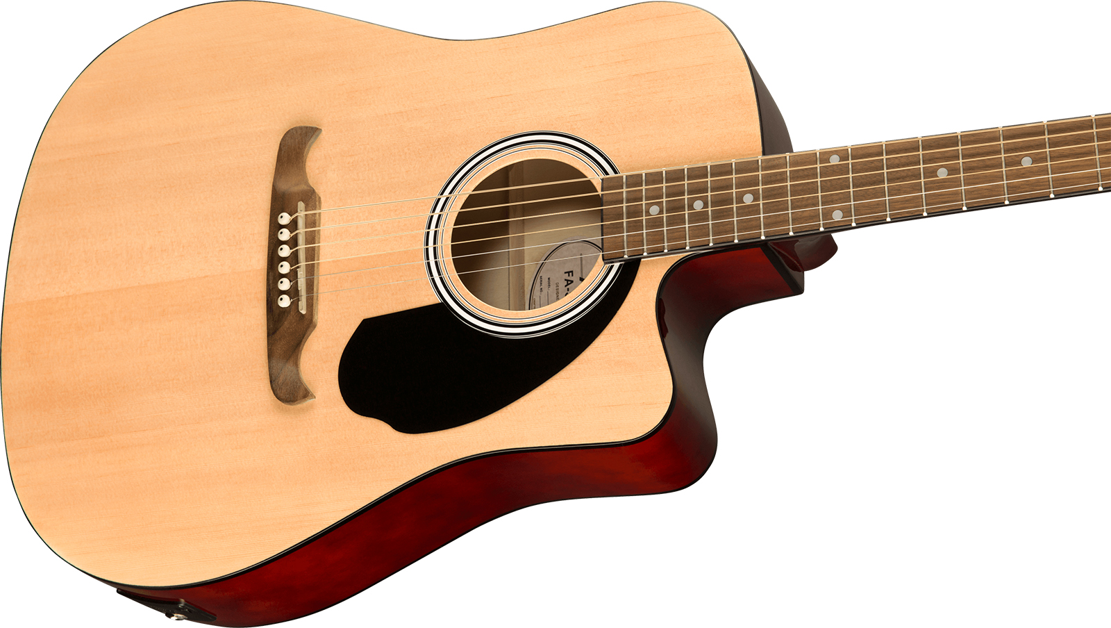 Fender Fa125ce Alternative Dreadnought Cw Epicea Acajou Wal - Natural - Guitare Folk - Variation 2