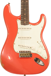 Guitare électrique forme str Fender Custom Shop 1959 Stratocaster #R138362 - Relic Tahitian Coral