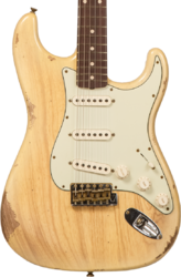 Guitare électrique forme str Fender Custom Shop 1959 Stratocaster #R138376 - Relic natural blonde