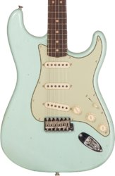 Guitare électrique forme str Fender Custom Shop 1964 Stratocaster #CZ579859 - Journey man relic aged surf green