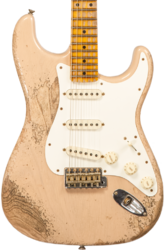 Guitare électrique forme str Fender Custom Shop Red Hot Stratocaster #CZ579453 - Super Heavy Relic White Blonde