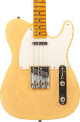 Guitare électrique forme tel Fender Custom Shop 1955 Telecaster #CZ579629 - Journeyman relic natural blonde