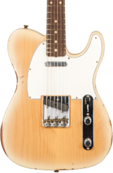 Guitare électrique forme tel Fender Custom Shop 1960 Telecaster #R135928 - Relic Natural Blonde