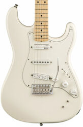 Guitare électrique forme str Fender EOB Sustainer Stratocaster (MEX, MN) - Olympic white