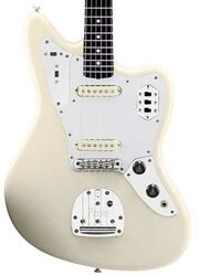 Guitare électrique rétro rock Fender Made in Japan Traditional II 60s Jaguar (RW) - olympic white