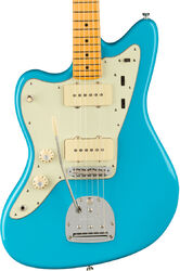 Guitare électrique gaucher Fender American Professional II Jazzmaster Gaucher (USA, MN) - Miami Blue