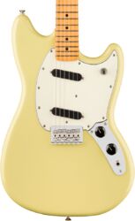 Guitare électrique rétro rock Fender Player II Mustang (MEX, MN) - Hialeah yellow