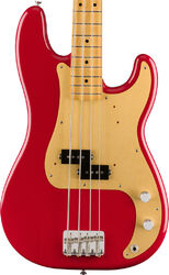 Basse électrique solid body Fender Vintera 50's Precision Bass (MEX, MN) - dakota red