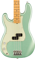 Basse électrique solid body Fender American Professional II Precision Bass Gaucher (USA, MN) - Mystic Surf Green