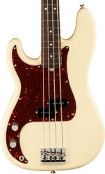 Basse électrique solid body Fender American Professional II Precision Bass Gaucher (USA, RW) - olympic white