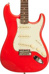 Guitare électrique forme str Fender American Vintage II 1961 Stratocaster Ltd (USA, RW) - fiesta red