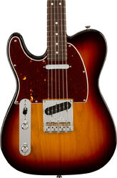 Guitare électrique gaucher Fender American Professional II Telecaster Gaucher (USA, RW) - 3-Color Sunburst