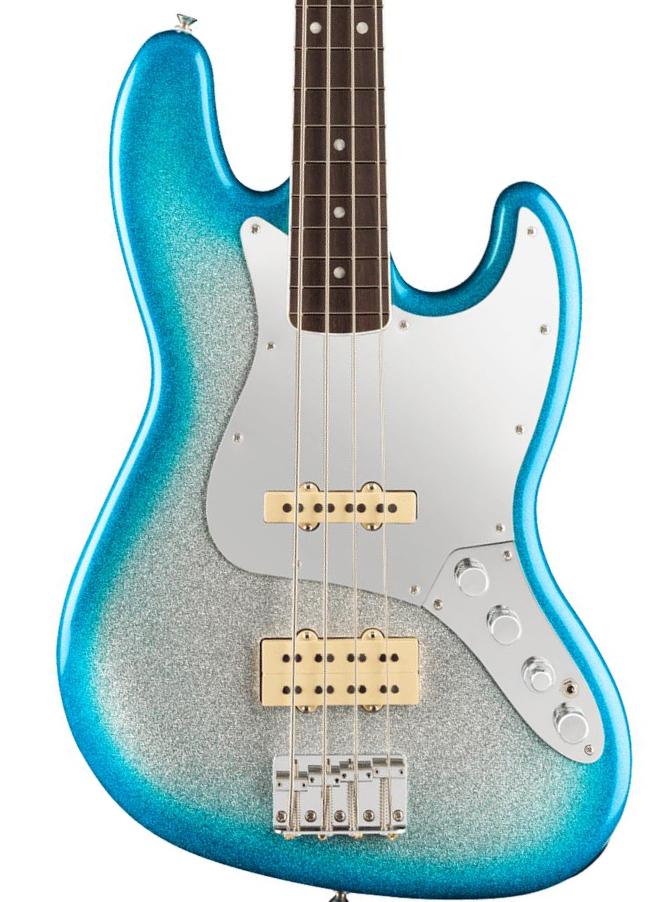 Basse électrique solid body Fender Player Plus x Blu DeTiger Jazz Bass Ltd (MEX, RW) - Sky burst sparkle