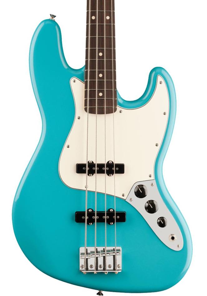 Basse électrique solid body Fender Player II Jazz Bass (MEX, RW) - Aquatone blue