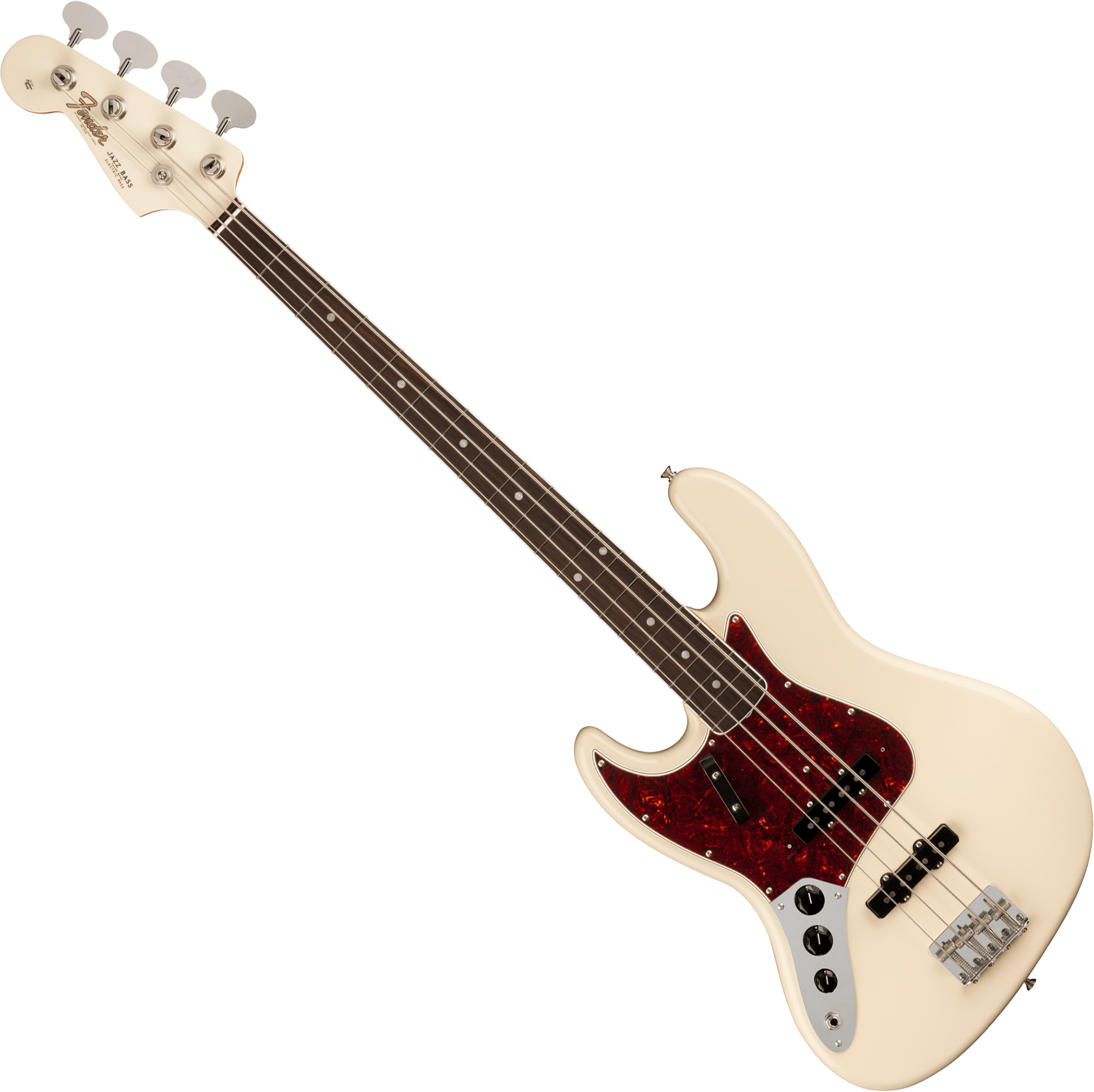 Basse électrique Solid Body Fender American Vintage Ii 1966 Jazz Bass Lh Usa Rw Olympic 0066