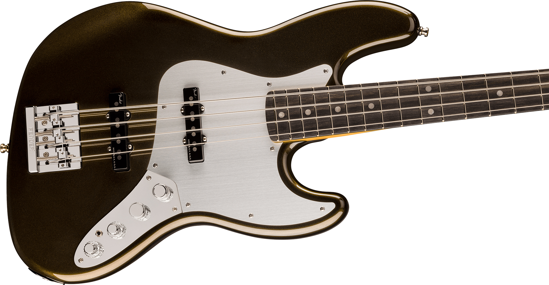 Fender Jazz Bass American Ultra Ii Usa Active Eb - Texas Tea - Basse Électrique Solid Body - Variation 2