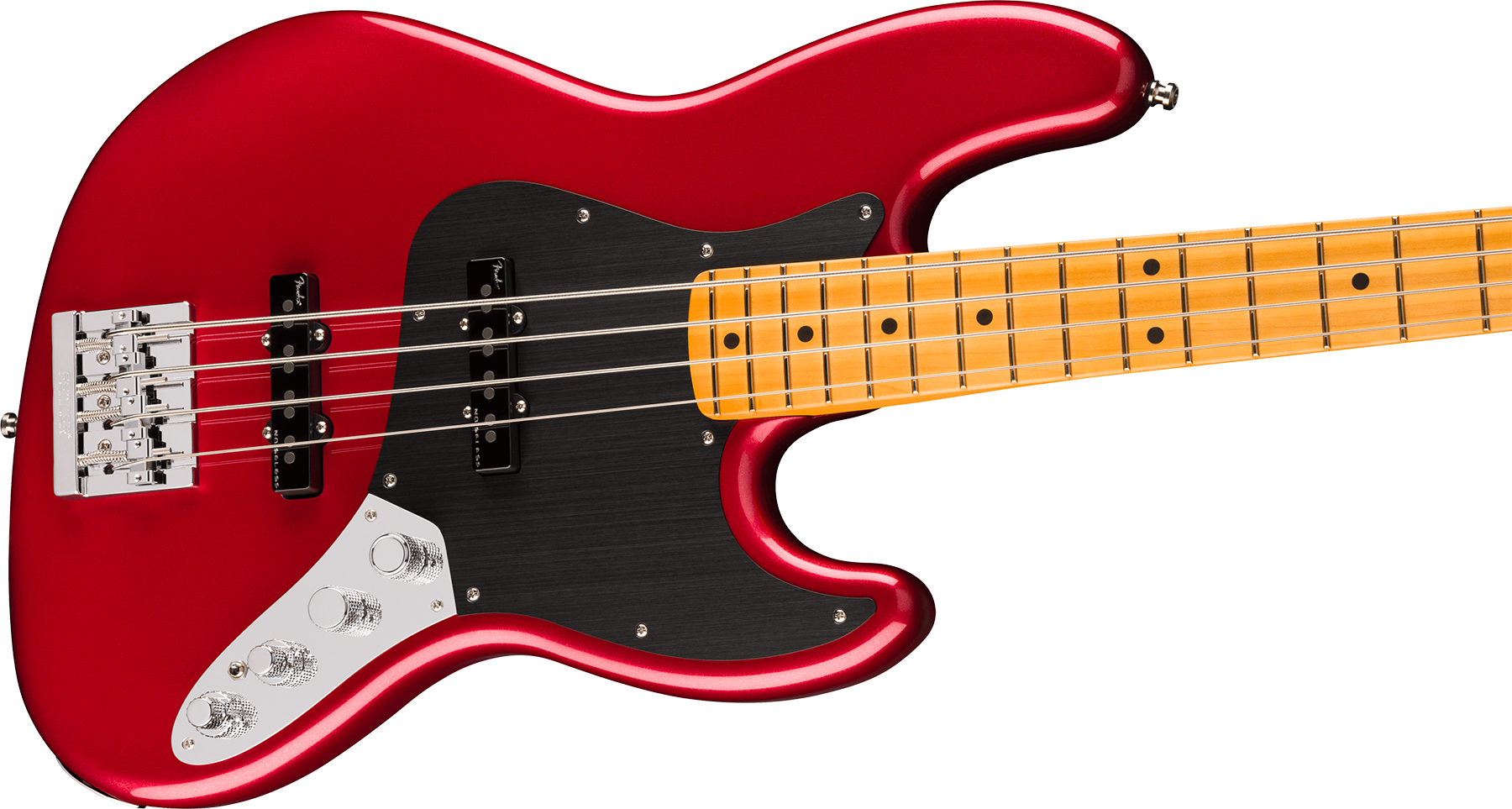 Fender Jazz Bass American Ultra Ii Usa Active Mn - Sinister Red - Basse Électrique Solid Body - Variation 2