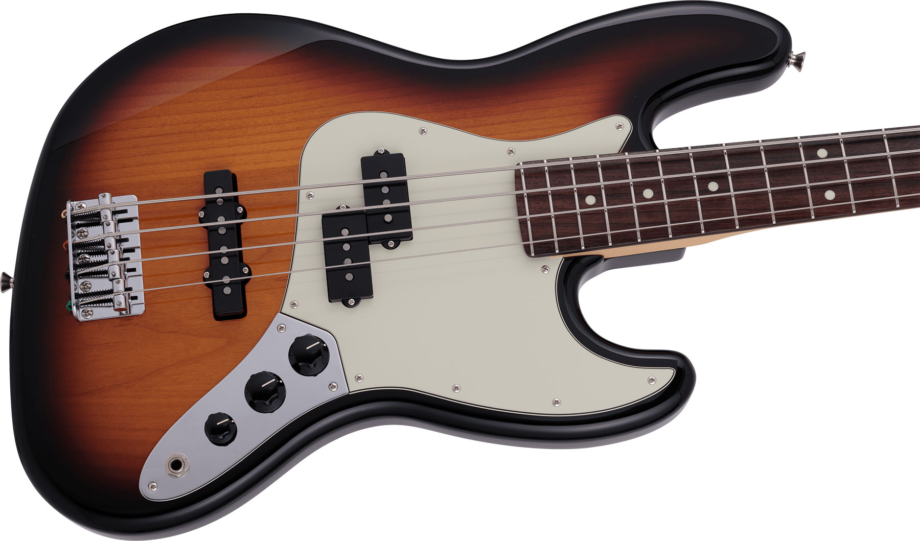 Fender Jazz Bass Hybrid Ii Pj Mij Jap Rw - 3-color Sunburst - Basse Électrique Solid Body - Variation 2