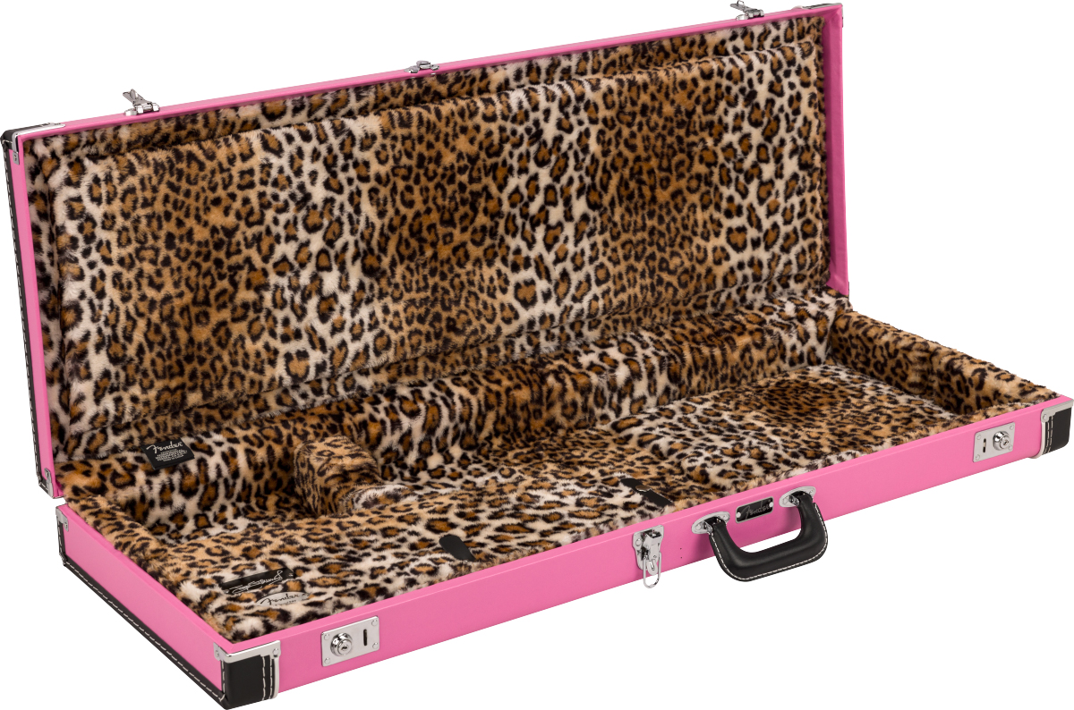 Fender Joe Strummer Strat/tele Electric Guitar Case Pink Leopard - Etui Guitare Électrique - Variation 2