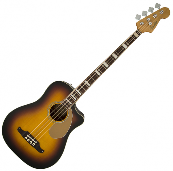 Basse Acoustique Fender Kingman Bass SCE With Case - 3-color Sunburst ...