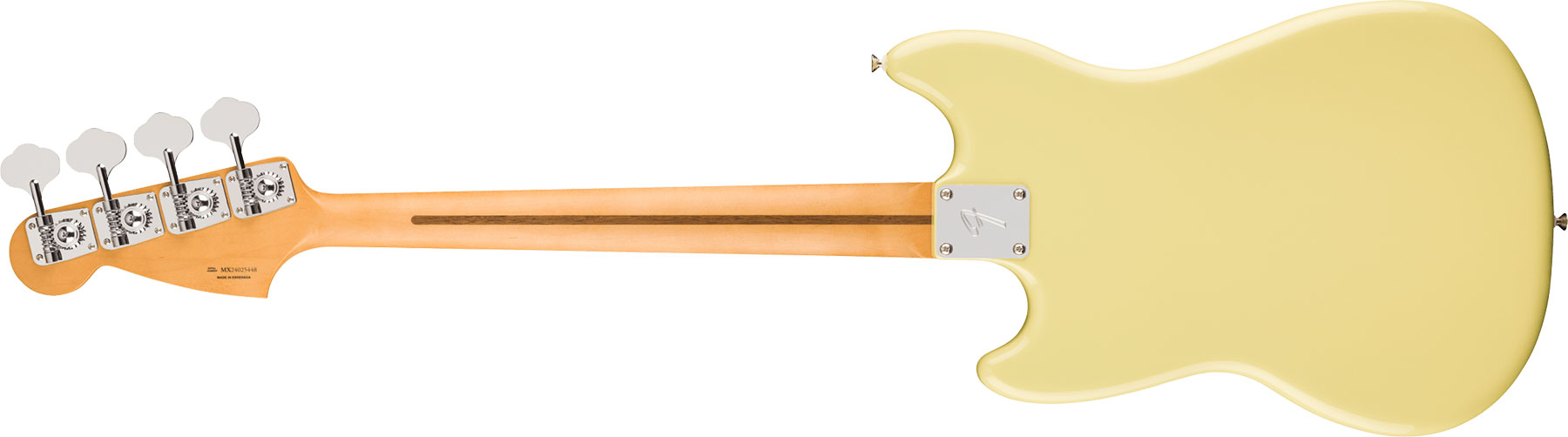 Fender Mustang Bass Pj Player Ii Mex Ss Rw - Hialeah Yellow - Basse Électrique Solid Body - Variation 1