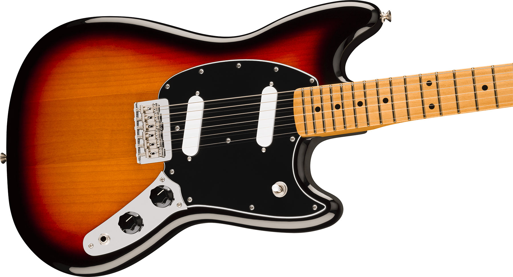 Fender Mustang Player Ii Mex 2s Ht Mn - 3-color Sunburst - Guitare Électrique RÉtro Rock - Variation 2