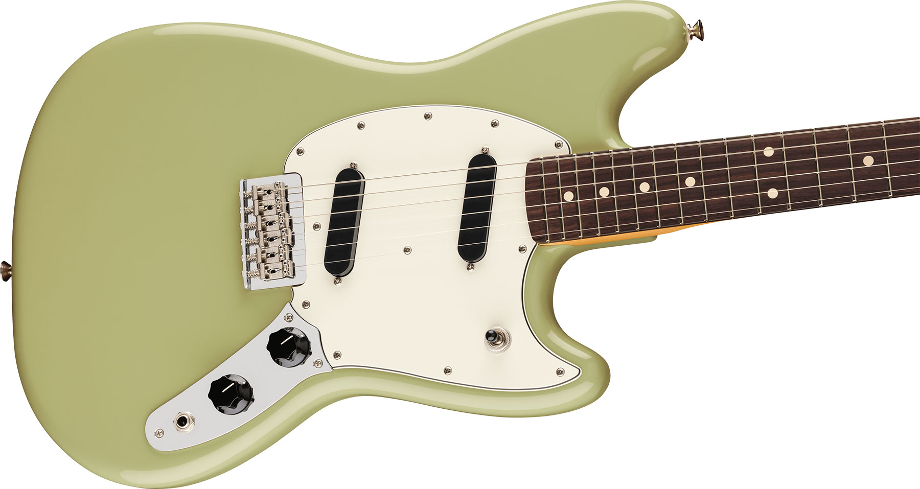 Fender Mustang Player Ii Mex 2s Ht Rw - Birch Green - Guitare Électrique RÉtro Rock - Variation 2