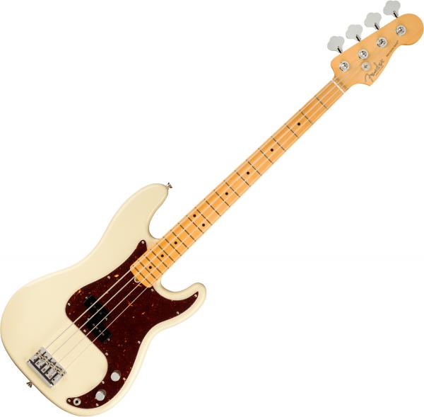 American Professional Ii Precision Bass Usa Mn Olympic White Solid Body Elektrische Bas Fender