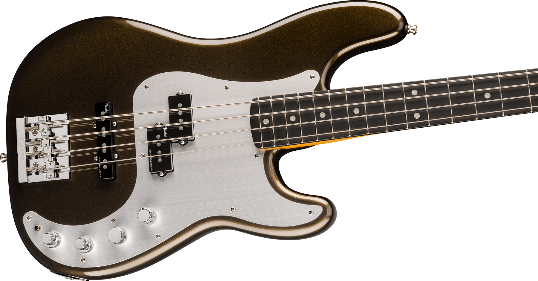 Fender Precision Bass American Ultra Ii Usa Active Eb - Texas Tea - Basse Électrique Solid Body - Variation 2