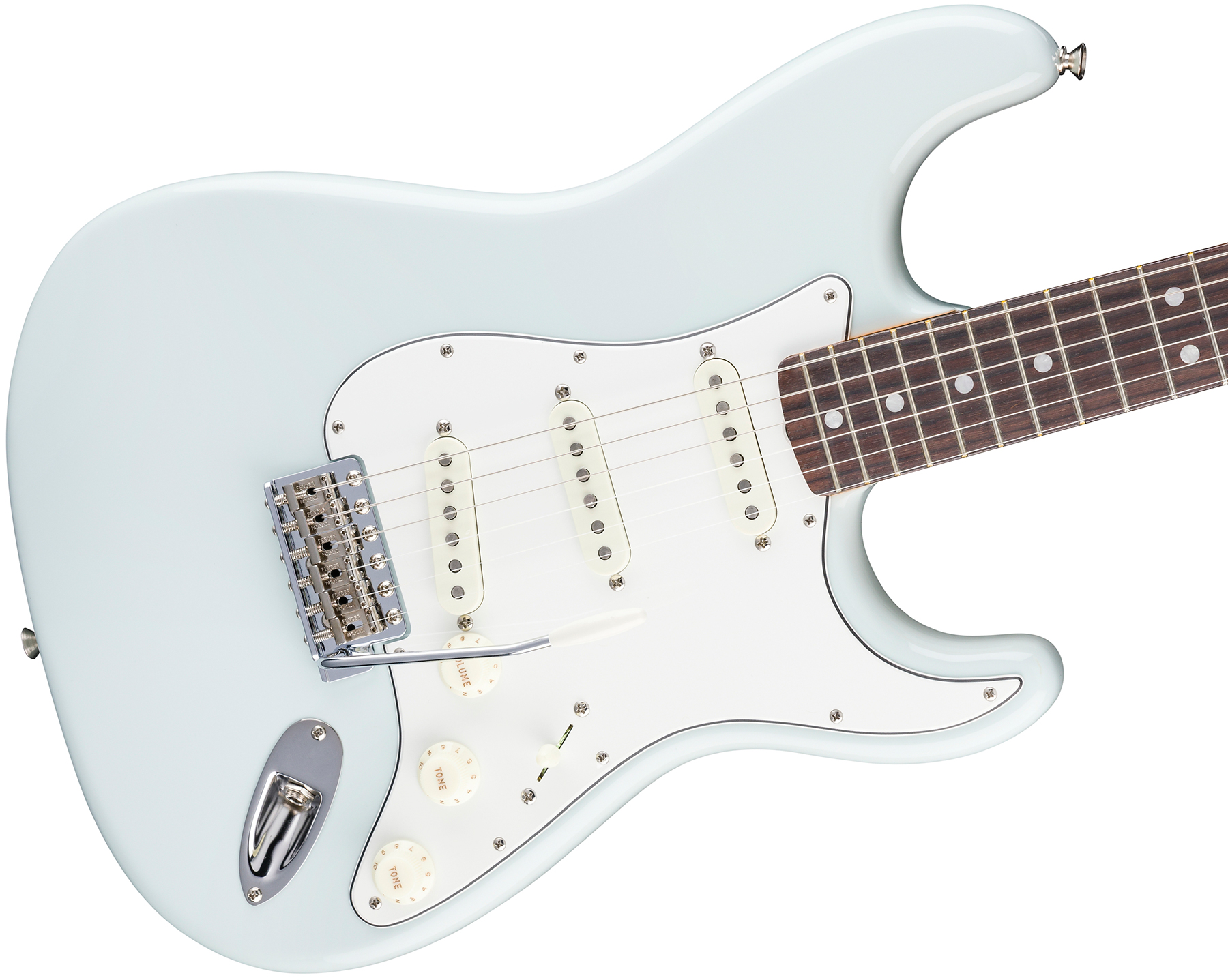 Fender Strat 1965 American Vintage Ii Usa 3s Trem Rw - Sonic Blue - Guitare Électrique Forme Str - Variation 2