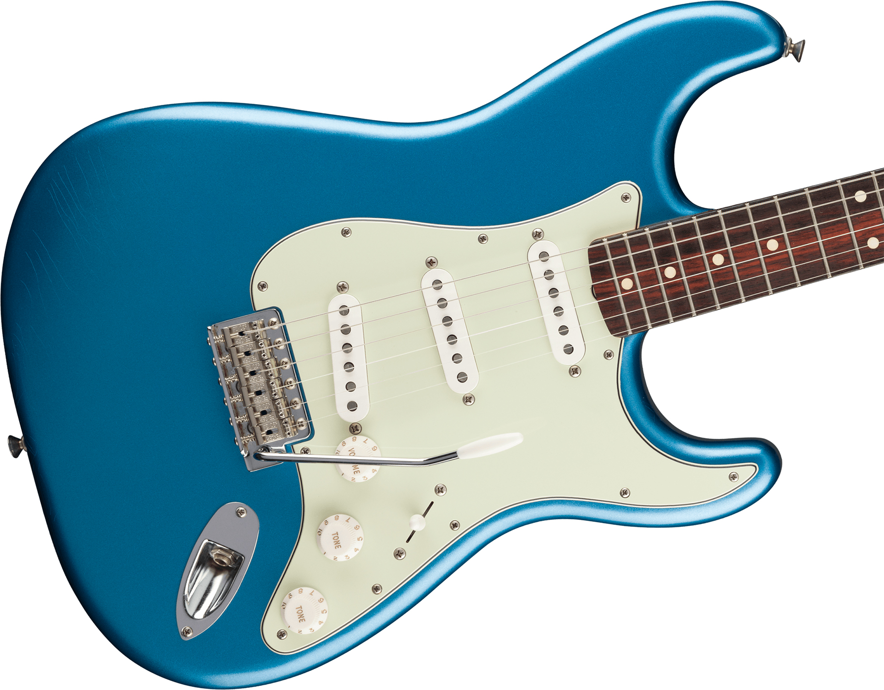 Fender Strat 60s Road Worn Vintera 2 Ltd Mex 3s Trem Rw - Lake Placid Blue - Guitare Électrique Forme Str - Variation 2