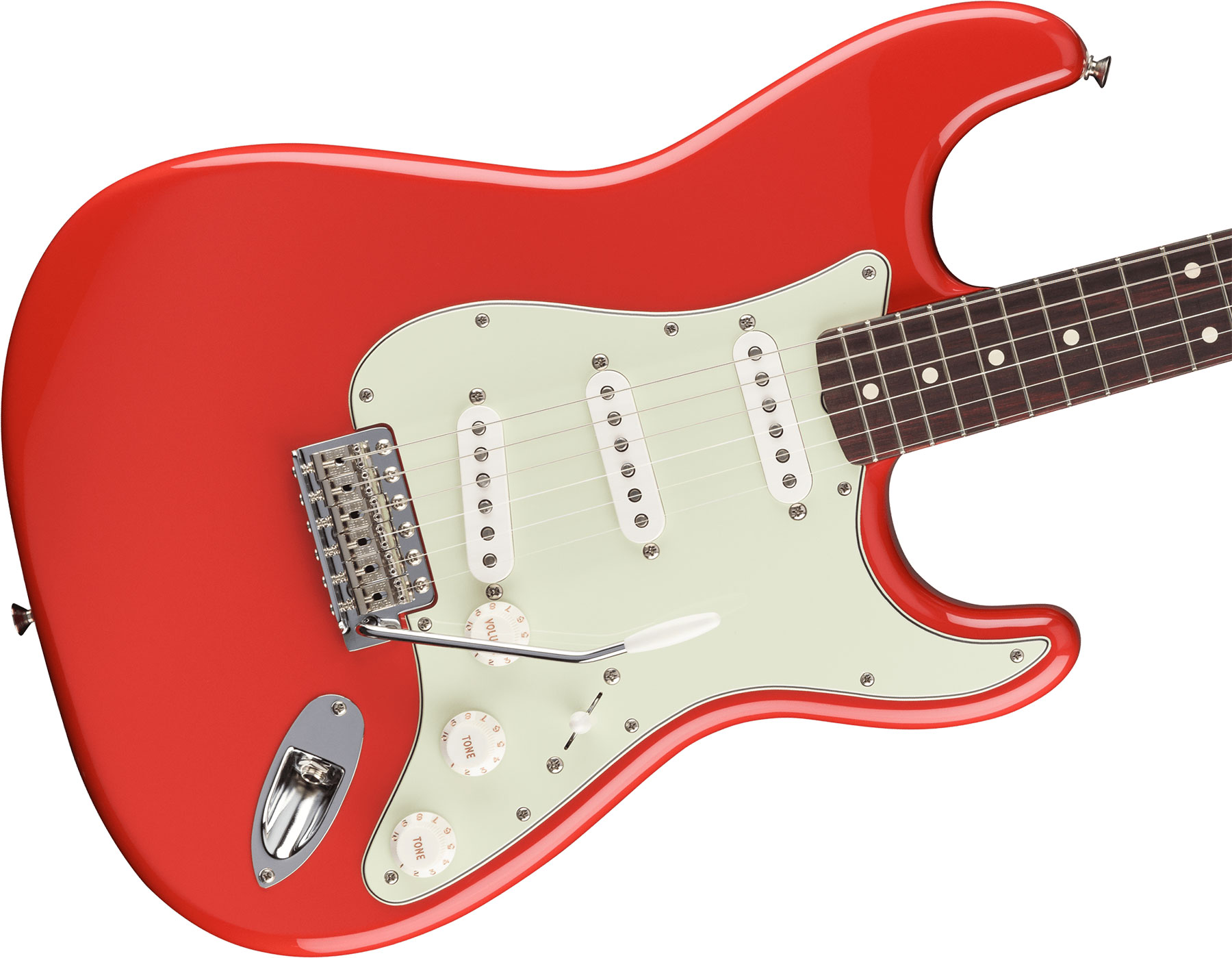 Fender Strat 60s Vintera 2 Ltd 3s Custom Shop Trem Rw - Fiesta Red - Guitare Électrique Forme Str - Variation 2