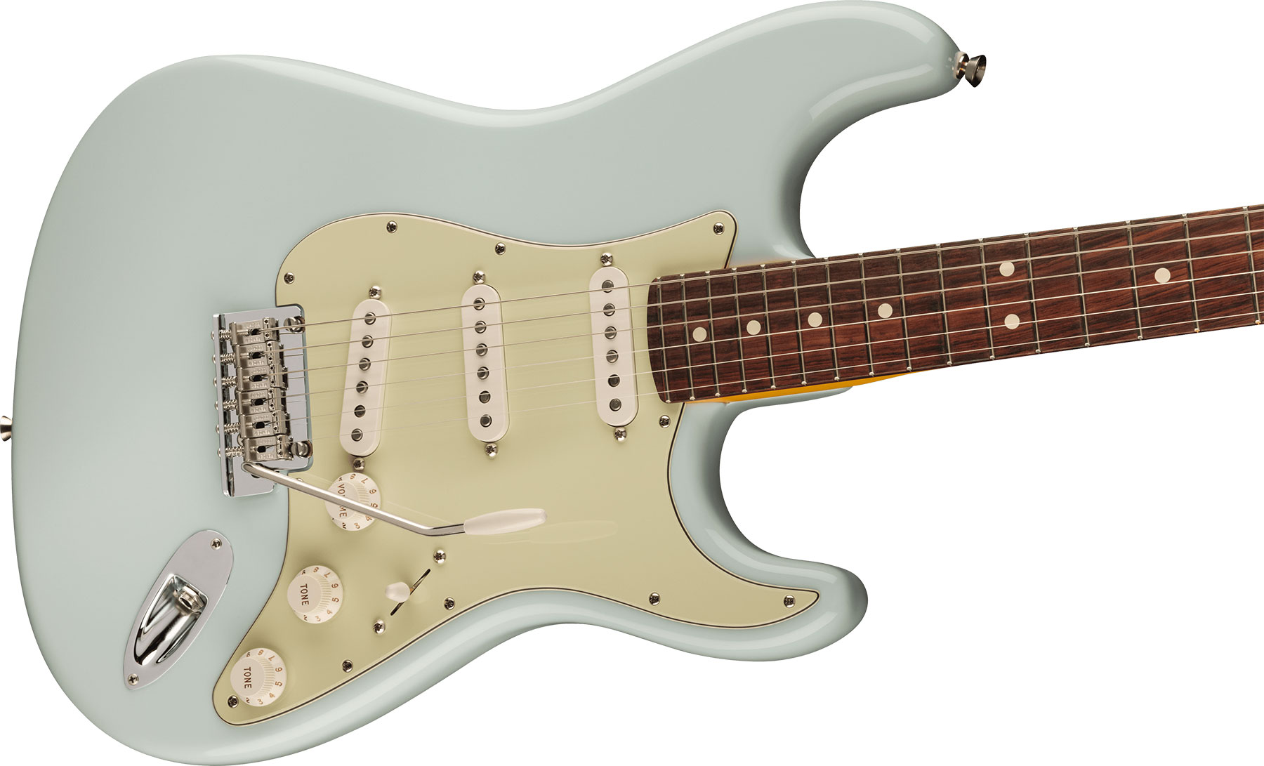 Fender Strat American Pro Ii Usa 3s Trem Rw - Sonic Blue - Guitare Électrique Forme Str - Variation 2