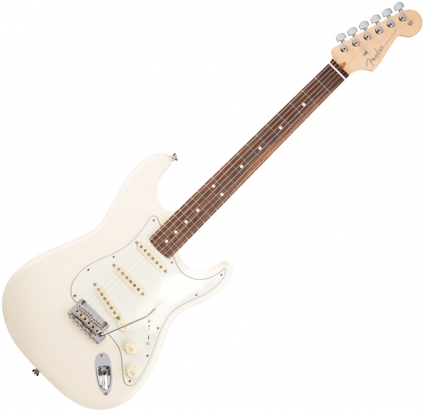 fender stratocaster american white