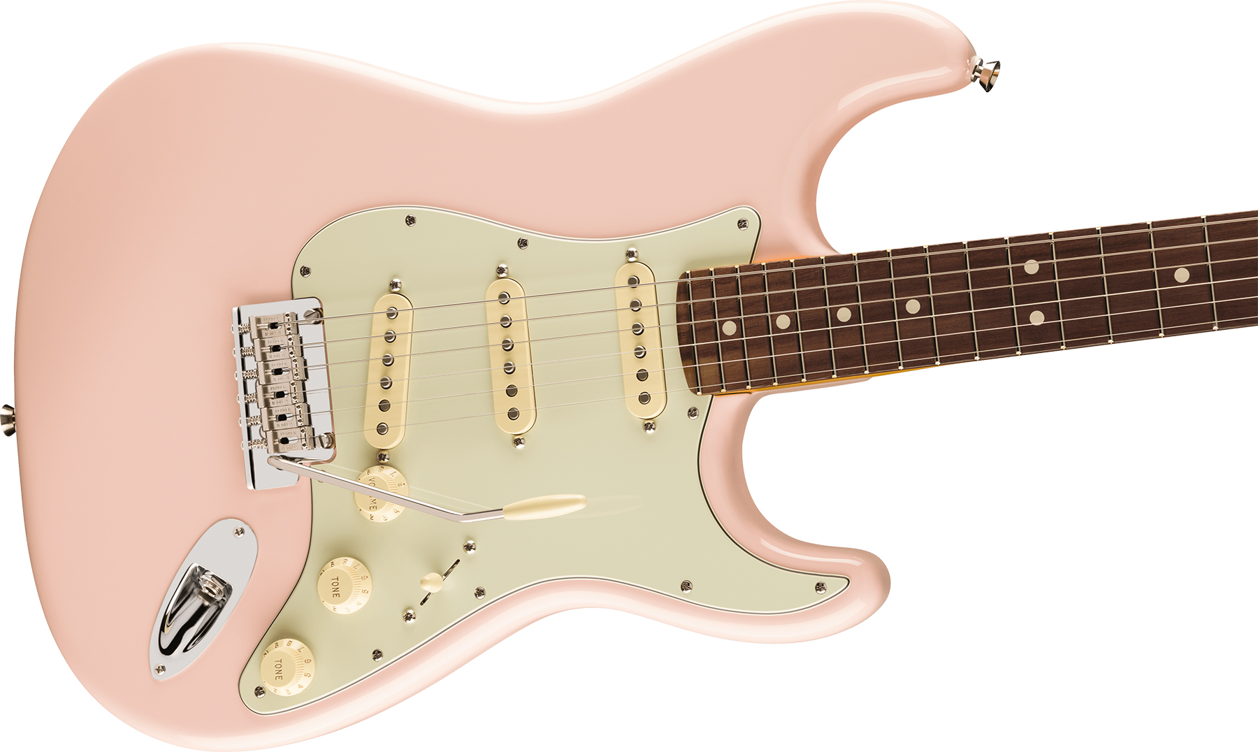 Fender Strat American Professional Ii Ltd Usa 3s Trem Rw - Shell Pink - Guitare Électrique Forme Str - Variation 2