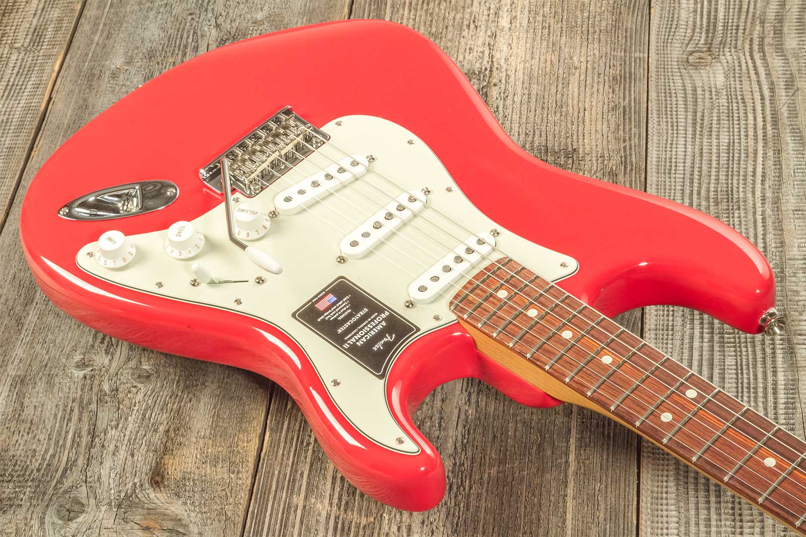 Fender Strat American Professional Ii Ltd Usa 3s Trem Rw - Fiesta Red - Guitare Électrique Forme Str - Variation 5