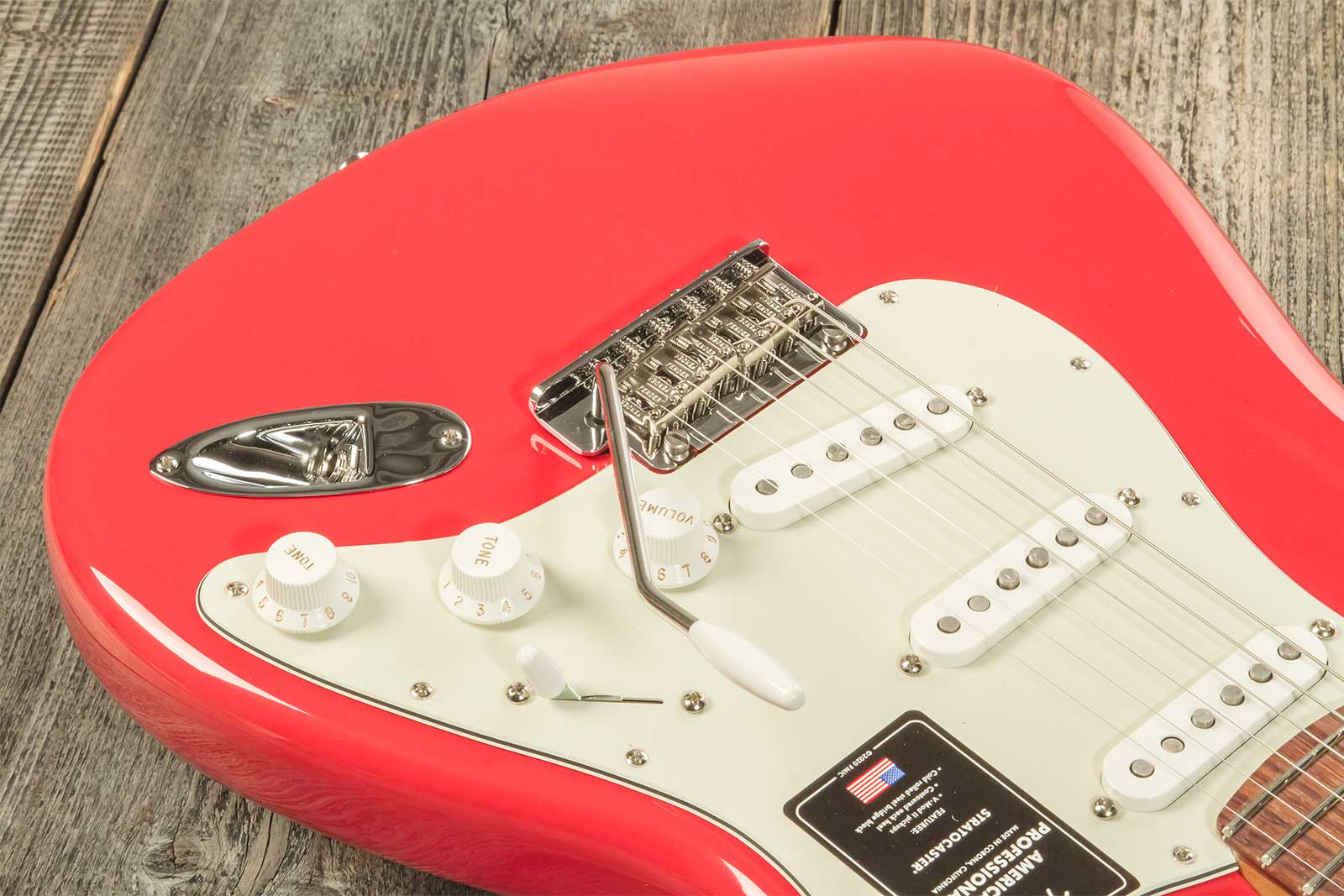 Fender Strat American Professional Ii Ltd Usa 3s Trem Rw - Fiesta Red - Guitare Électrique Forme Str - Variation 6