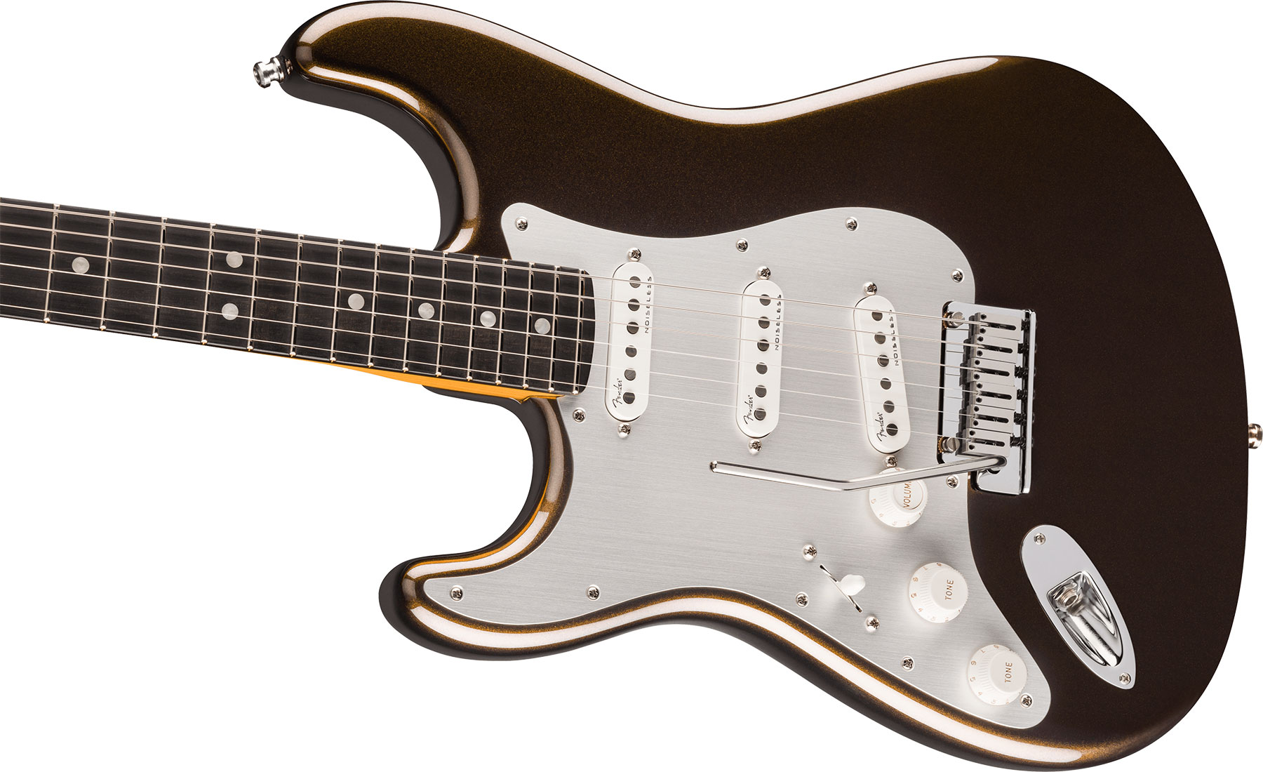 Fender Strat American Ultra Ii Lh Usa Gaucher Trem 3s Eb - Texas Tea - Guitare Électrique Forme Str - Variation 2