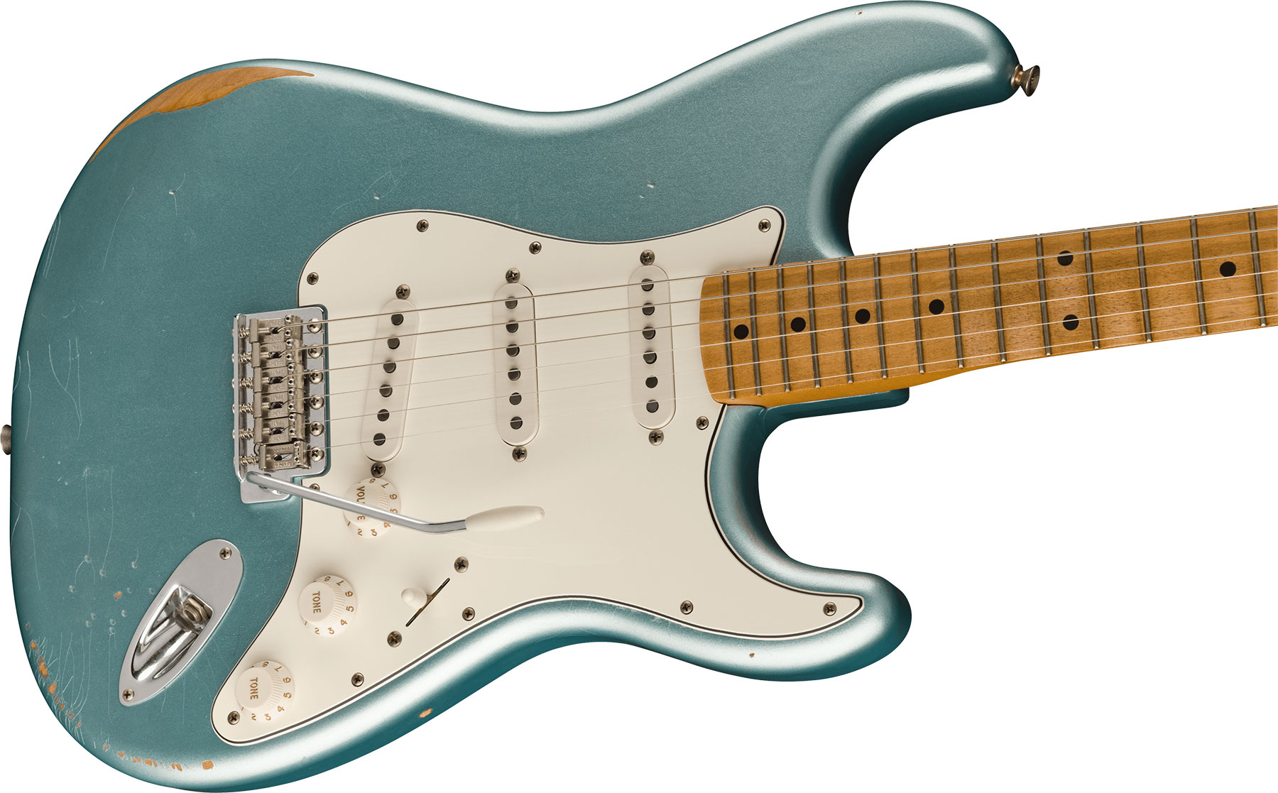 Fender Strat Mischief Maker Vintera Mex 3s Trem Mn - Firemist Silver - Guitare Électrique Forme Str - Variation 2